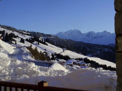 vue balcon sur Mt Blanc