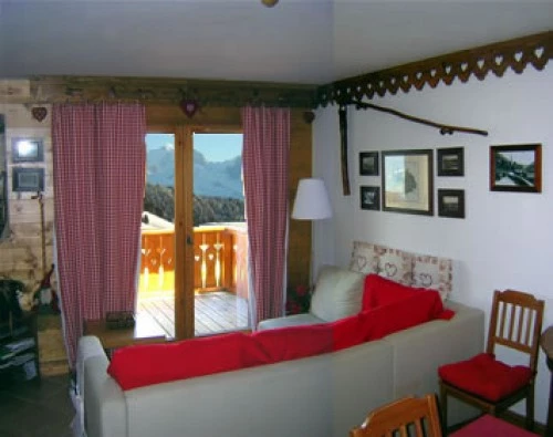 Salon avec vue sur le Mont Blanc