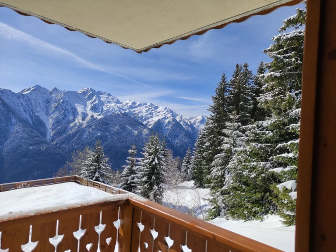 Vue terrasse hiver